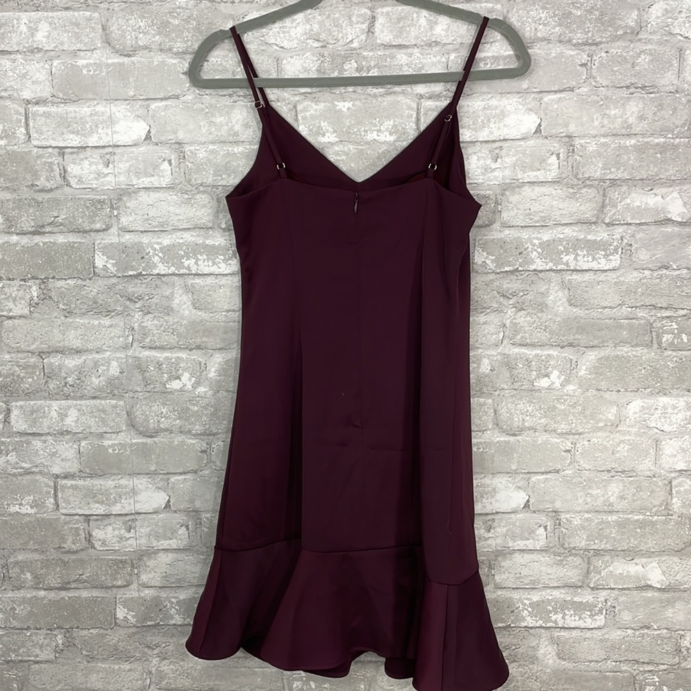 Chelsea28 Burgundy Ruffle Slip Mini
Dress - Picture 7 of 9